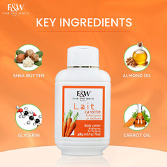 Fair & White Original Carrot Moisturizing Lotion - Brightens Skin - 485ml / 17 fl oz FAIR & WHITE ORIGINAL