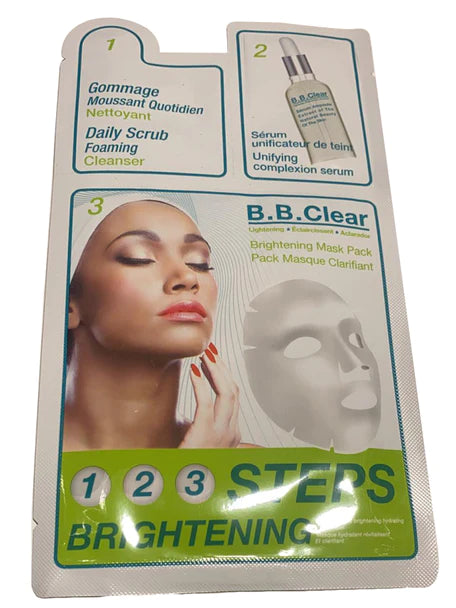 B.B. Clear Brightening Dark Spot remover Mask x10 pack B B CLEAR