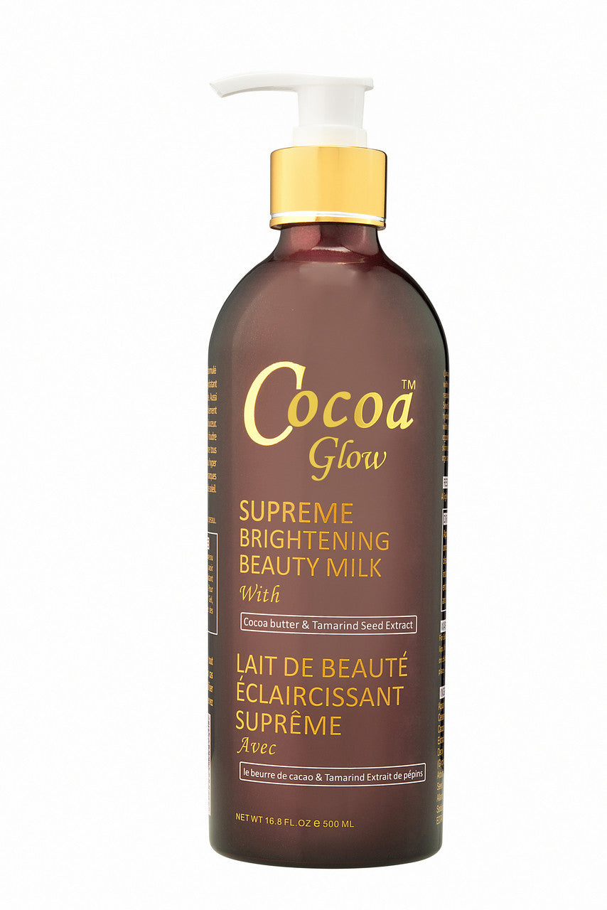 Cocoa Glow Supreme Brightening Milk (Pump Lotion) 16.8 oz / 500ml Cocoa Glow