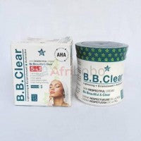 B.B Clear 5 in 1 Lightening Jar Cream with AHA 4.7oz / 140ml. Small jar B B CLEAR