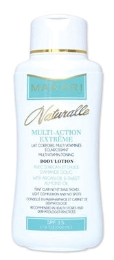Makari Multi-Action Multi-Vitamin Toning Body Lotion with Argan Oil&Sweet Almond Oil SPF 15 17.6oz/500ml Makari