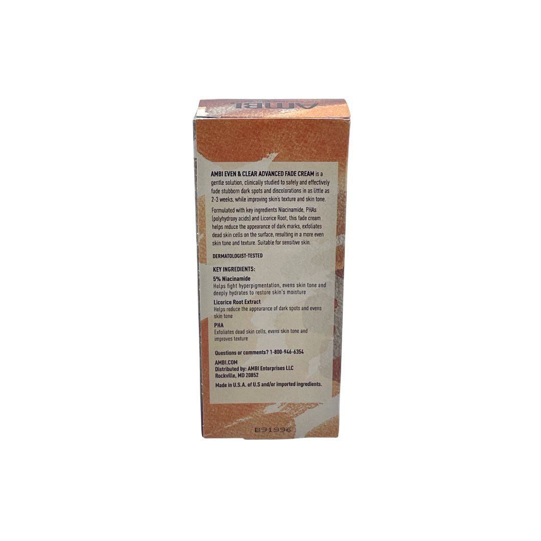 AMBI EVEN & CLEAR FADE CREAM STUBBORN DARK SPOTS 1OZ | 30ML