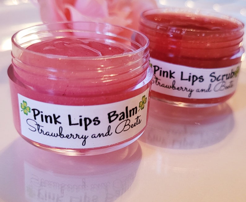 pink balm and Scrub, Lightening Firming Rejuvenating Dark Lip and Stains Remover (Best pink Lips Cream & scrub on the market) 10-gm. Kismet Beauty Brands