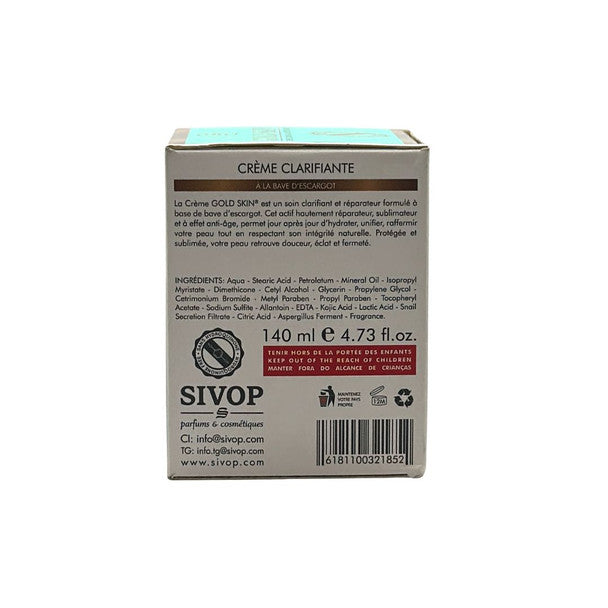 Gold Skin Fast Action Clarifying Snail Slime Jar Cream 140ml / 4.73oz