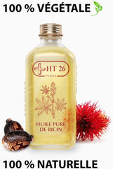 HT26 Huile de ricin 100% Naturelles,100% Vegetables - 125 ml HT26