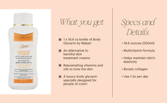 Makari Carotonic Multi-Vitamin Toning Body Lotion with Carrot Oil SPF 15 17.6oz/500ml Makari