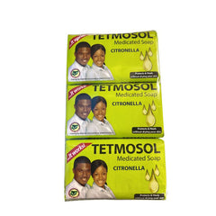 Tetmosol #025 Citron(Lemon) Soap 4.23oz / 120g X3 Packs TETMOSOL
