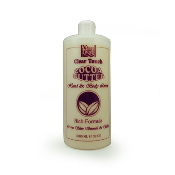 Clear Touch Cocoa Butter Hand & Body Lotion 32 oz Clear Touch