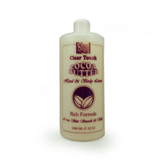 Clear Touch Cocoa Butter Hand & Body Lotion 32 oz Clear Touch