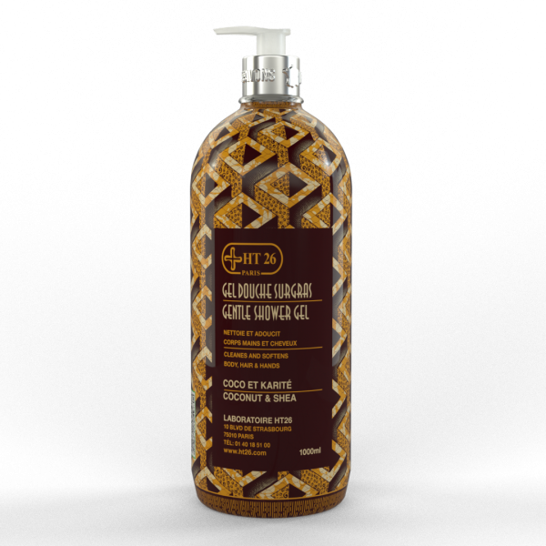 HT26 GENTLE Shower Gel w/ COCONUT & SHEA 33.8oz / 1000ml HT26