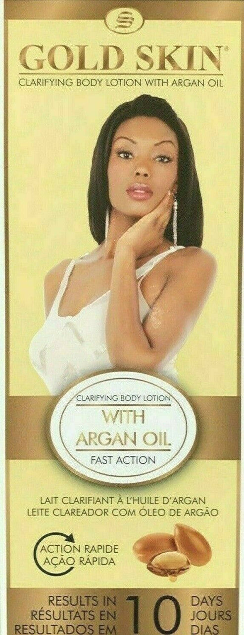 Gold Skin Fast Action Clarifying Body Lotion with Argan Oil 250ml / 8.45oz Gold skin