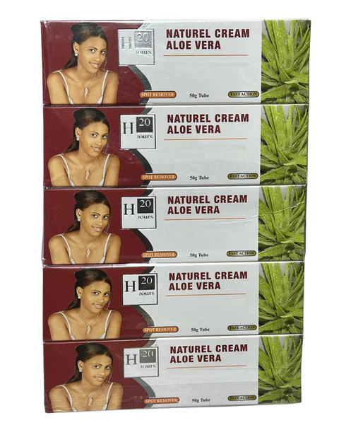 Pack Of 10 H20 Jours Naturel Cream Aloe Vera 50g H20