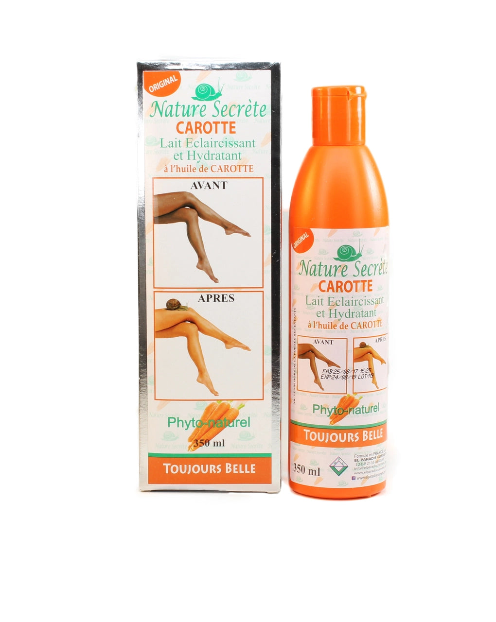 Nature Secrete Carrot Lotion 11.6 oz/ 350 ml Nature secret