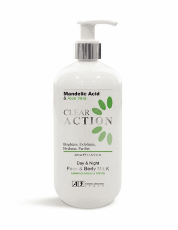 A3 CLEAR ACTION Day & Night Face & Body Milk (w/ Mandelic Acid) 13.52oz / 400ml A3 clear action