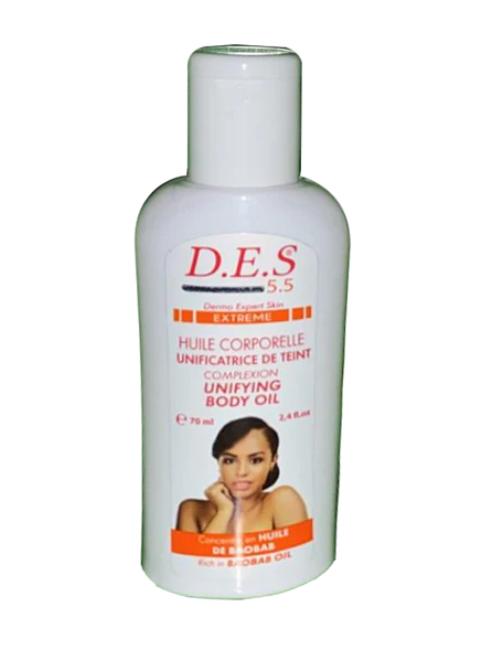 D.E.S 5.5 Complexion Unifying Body Oil Rich in Baobab Oil 70ml D.E.S 5.5.