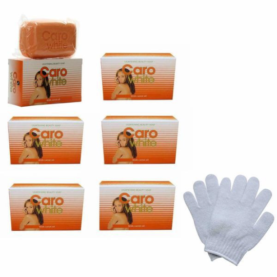 Caro white lightening soap kit six bars. Real stuff! Carowhite