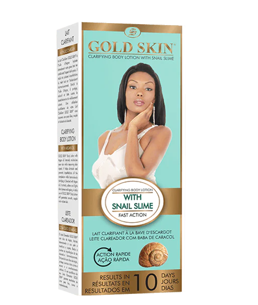 Gold Skin Escargot Clarifying Body Lotion With Snail Slime 15.21 Fl. Oz Gold skin