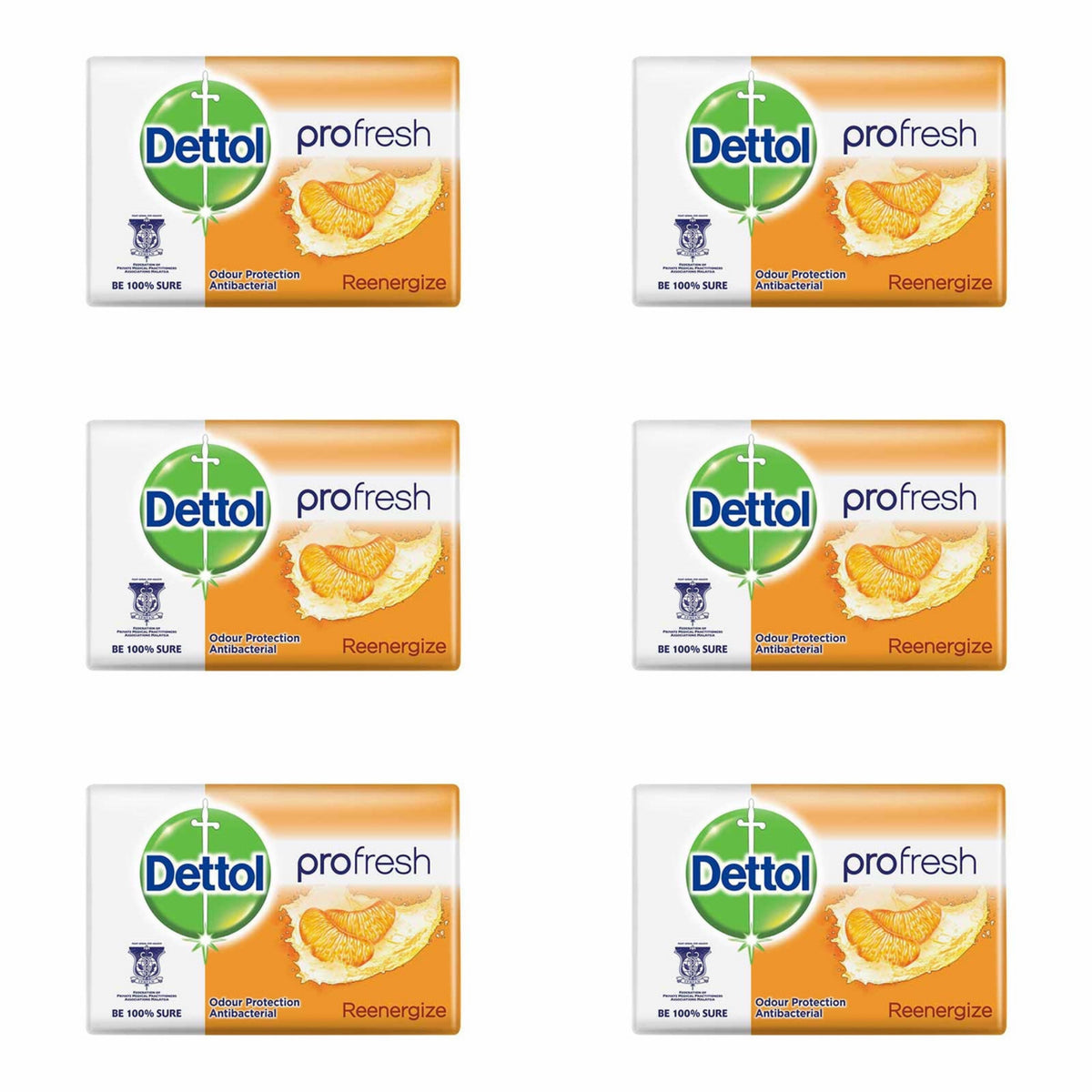 Dettol Anti-Bacterial Bar Soap, Re-Energize, 105 Gr / 3.7 Oz Pack Of 3 Dettol