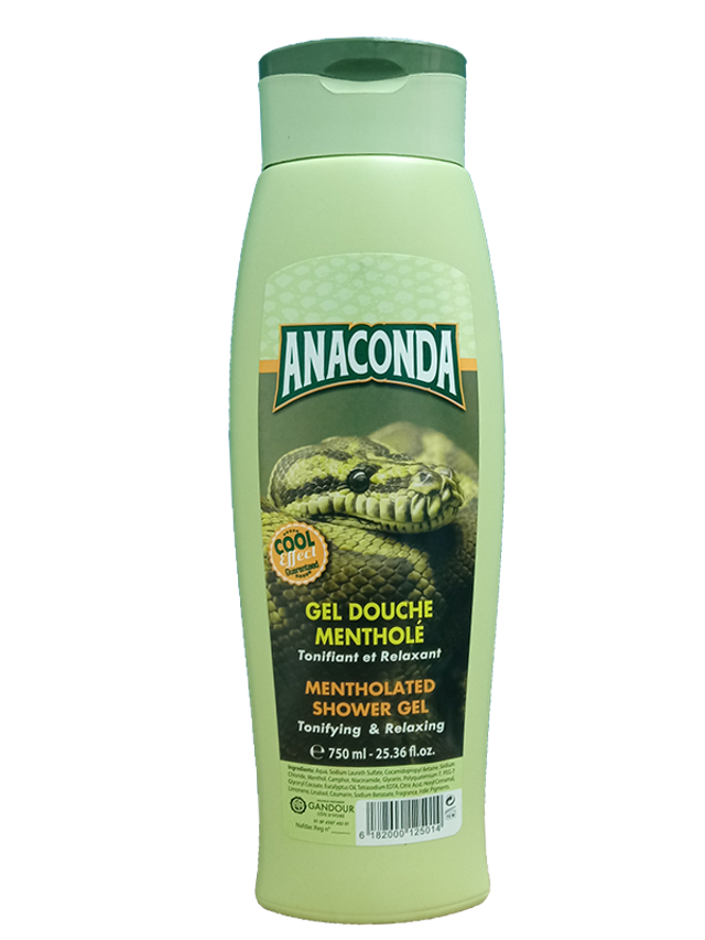 Anaconda Mentholated Shower Gel 750 Ml \ 25.36 Oz African Formula