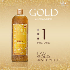 Fair & White Gold Exfoliating Shower Gel scrub NEW - Invigorates skin - 940ml / 31.8 fl oz