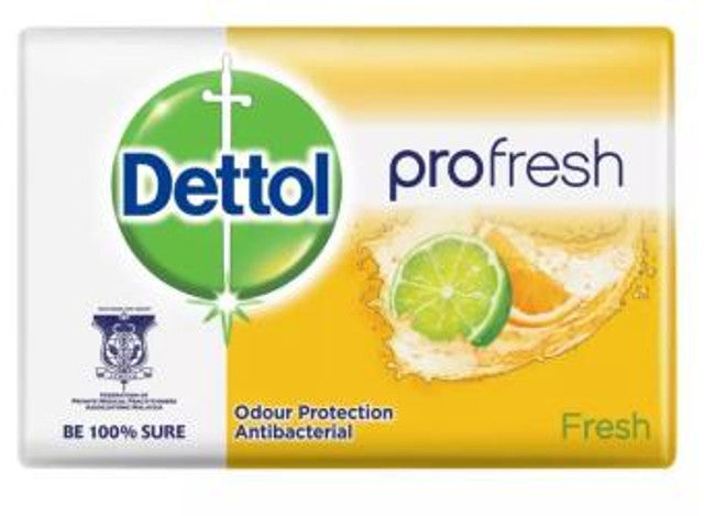 Dettol Anti-Bacterial Bar Soap, Fresh, 105 Gr / 3.7 Oz Pack Of 12 Dettol
