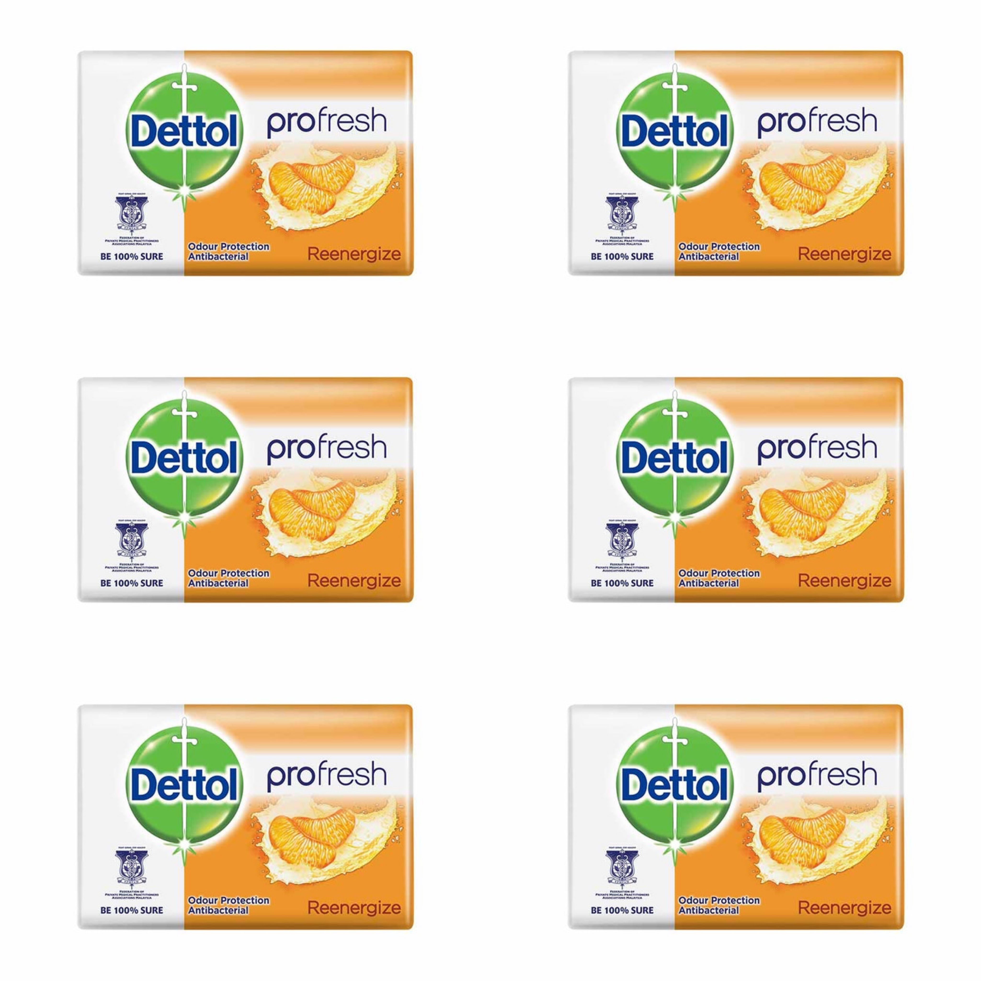 Dettol Anti-Bacterial Bar Soap, Fresh, 105 Gr / 3.7 Oz Pack Of 12 Dettol