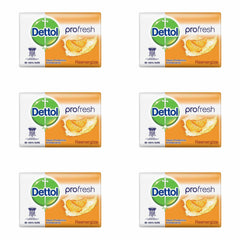 Dettol Anti-Bacterial Bar Soap, Fresh, 105 Gr / 3.7 Oz Pack Of 12 Dettol