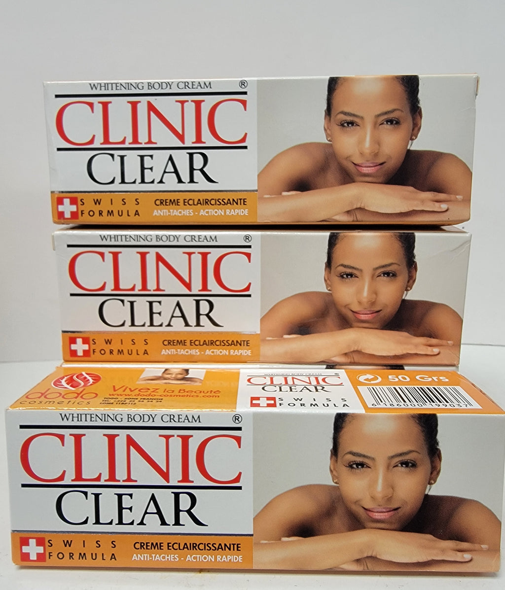 Clinic Clear Body Tube Cream 1.76 oz / 50 g (3 PACK)