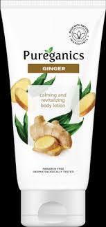 Pureganics #707 Calming Ginger Body Lotion 5.29oz /150g Kojie San
