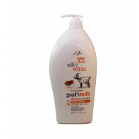 L'affair Spa Silky White Goat Milk Shower Cream W/Papaya 42.3oz/1200ml Laffair