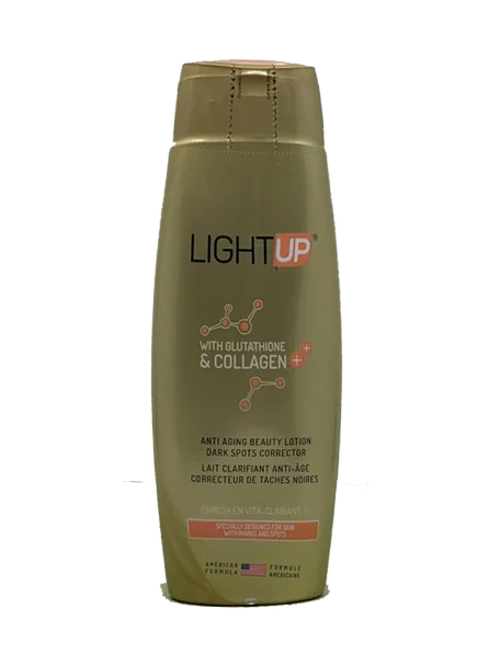 Light Up Anti Aging Beauty Lotion w/Glutathione & Collagen 13.5oz / 400ml Light up