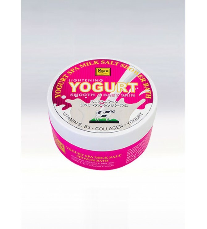 YOKO-604 YOGURT Gold SPA Salt Shower Bath(Jar) 12.67oz / 380gr YOKO