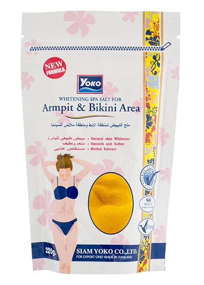 YOKO-423 SPA Salt for Armpit & Bikini Area (Zipper bag) 7oz / 220gr YOKO