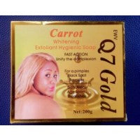 Q7 Gold Carrot Whitening Exfoliant Hygienic Soap 7 oz / 200gr Likas
