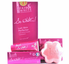 Paris Fair and White So White Body Milk, Soap & Gel (3 Pack Bundle) Fair & White So White