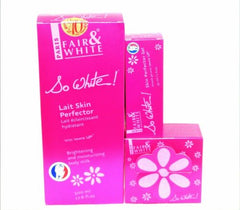 Paris Fair and White So White Body Milk, Soap & Gel (3 Pack Bundle) Fair & White So White