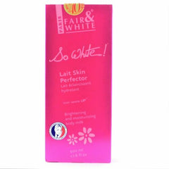 Paris Fair and White So White Body Milk, Soap & Gel (3 Pack Bundle) Fair & White So White