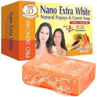NANO KOJIC WHITE #450 Super X2 Gluta Tomato Papaya Arbutin Soap 5.3oz / 160gr Nano Extra White