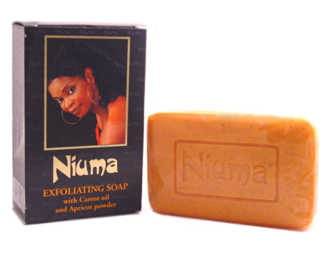 Niuma Exfoliating Soap with Carrot oil and Apricot power 7 oz / 200 g Niuma