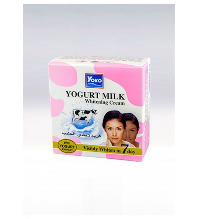 YOKO-486 Yogurt Milk Whitening Cream (Jar+Box) 0.13 oz / 4gr YOKO