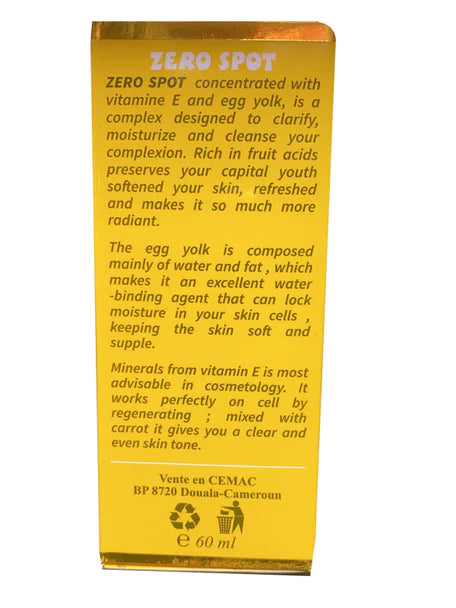 36 Heures Propre Zero Spot Concentrated W/ Vitamin E & Egg Yolk 60ml 36 HEURES PROPRE